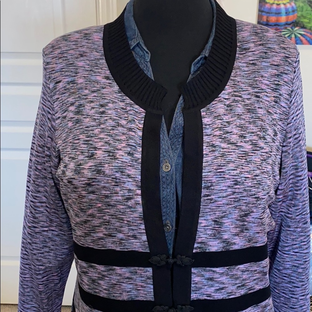 This is not a drill wear a Misook exclusive light knit sweater!